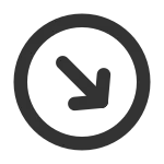 Arrow Down Right Circle SVG Icon